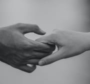 couple holding hands